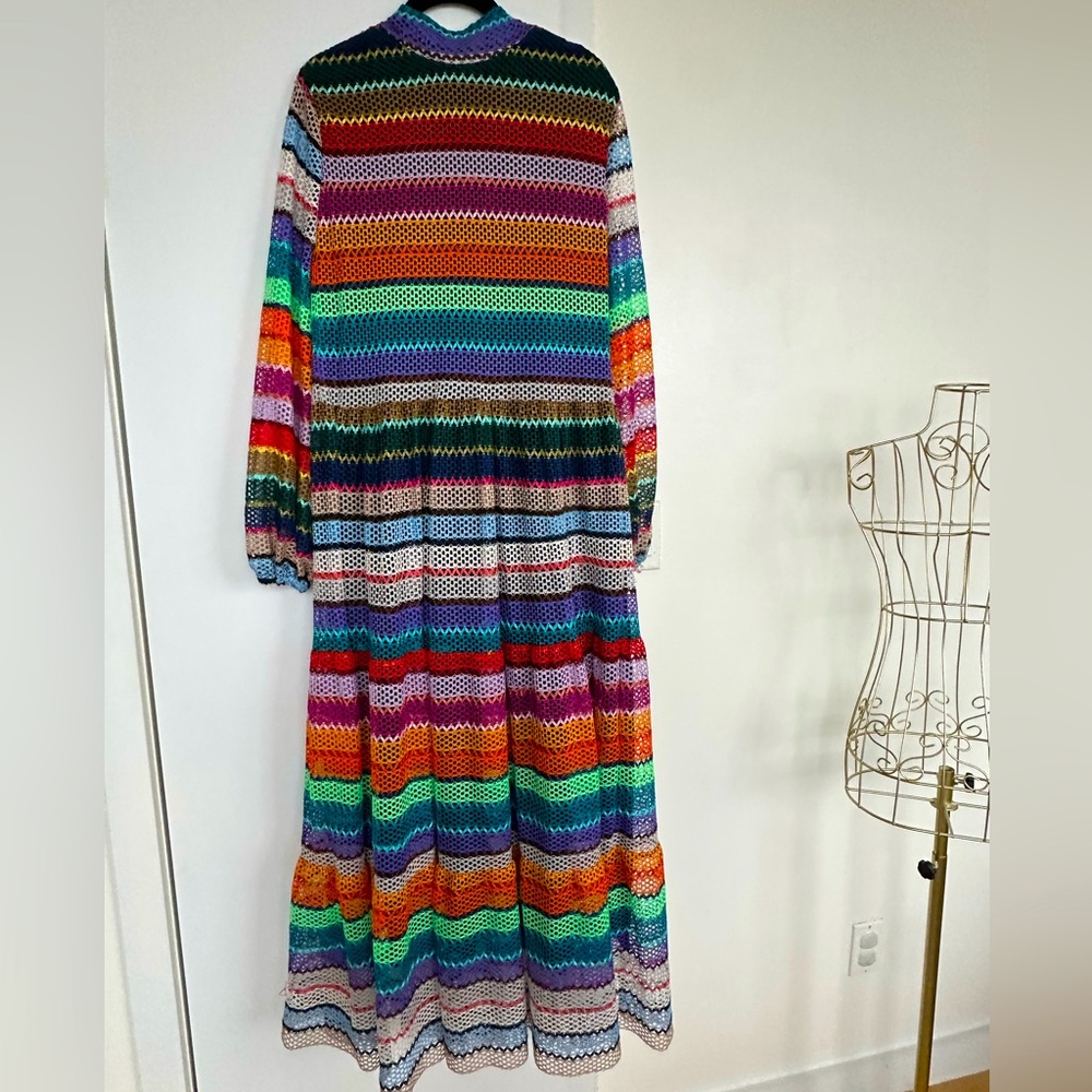 Colorful Crochet Maxi Dress